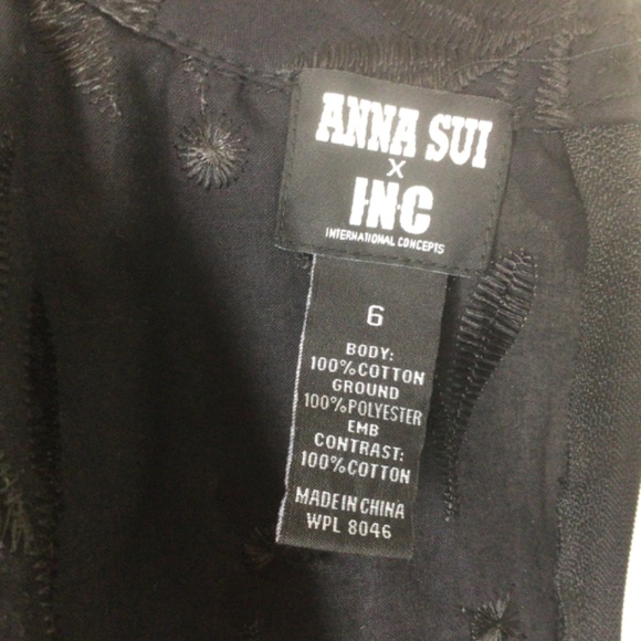 Anna Sui cotton lace blouse size 6 - Picture 9 of 9